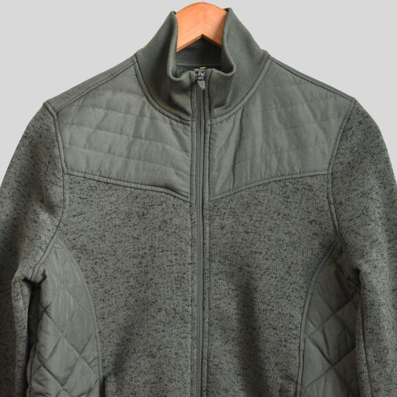 XERSION Women's Hartfort Green Stretch Quilted Jacket Lightweight Size S - Picture 3 of 7